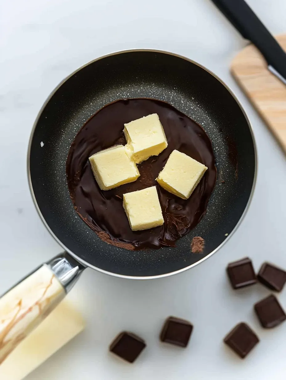 Moelleux chocolat, étape fondante