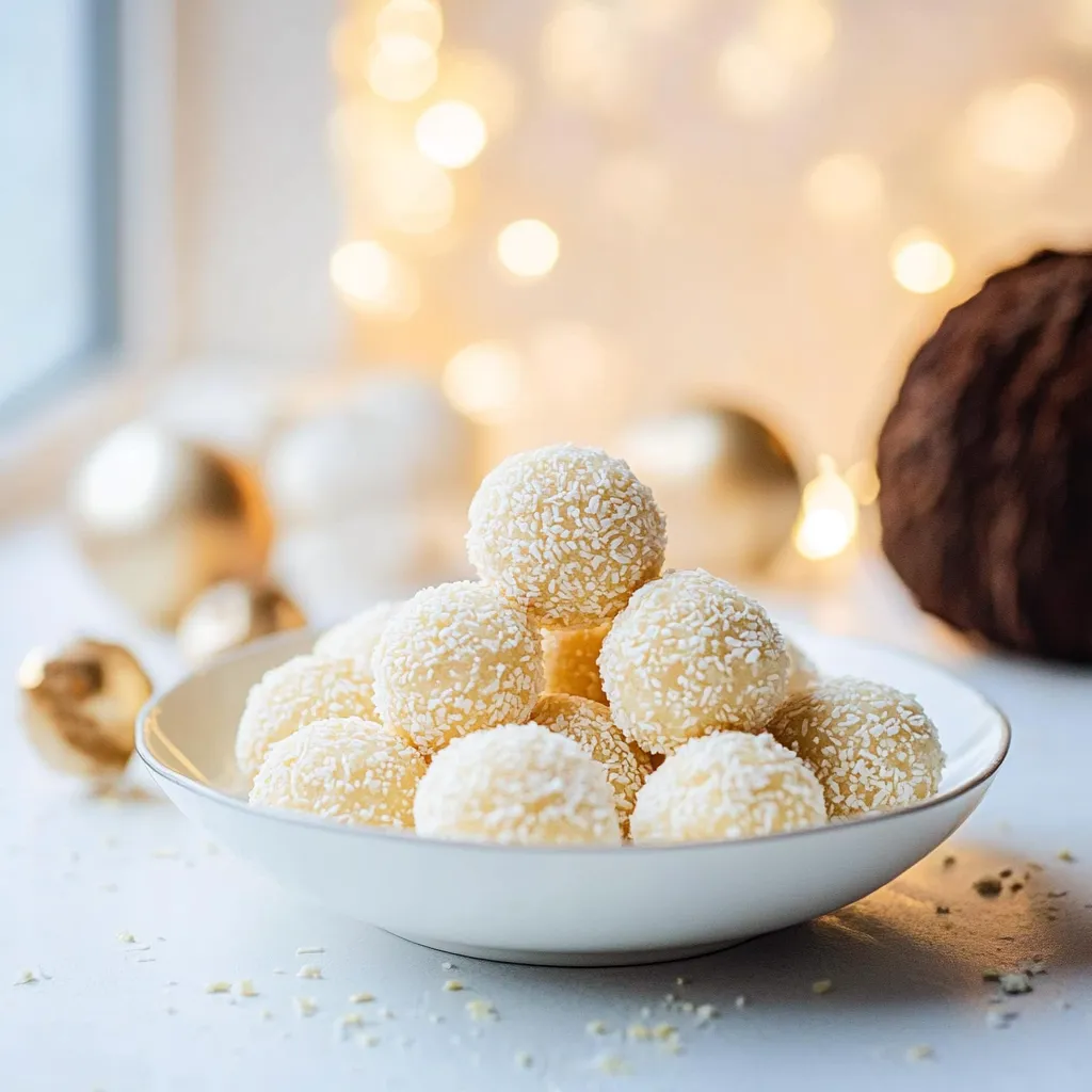 Boules coco gourmandes façon Raffaello
