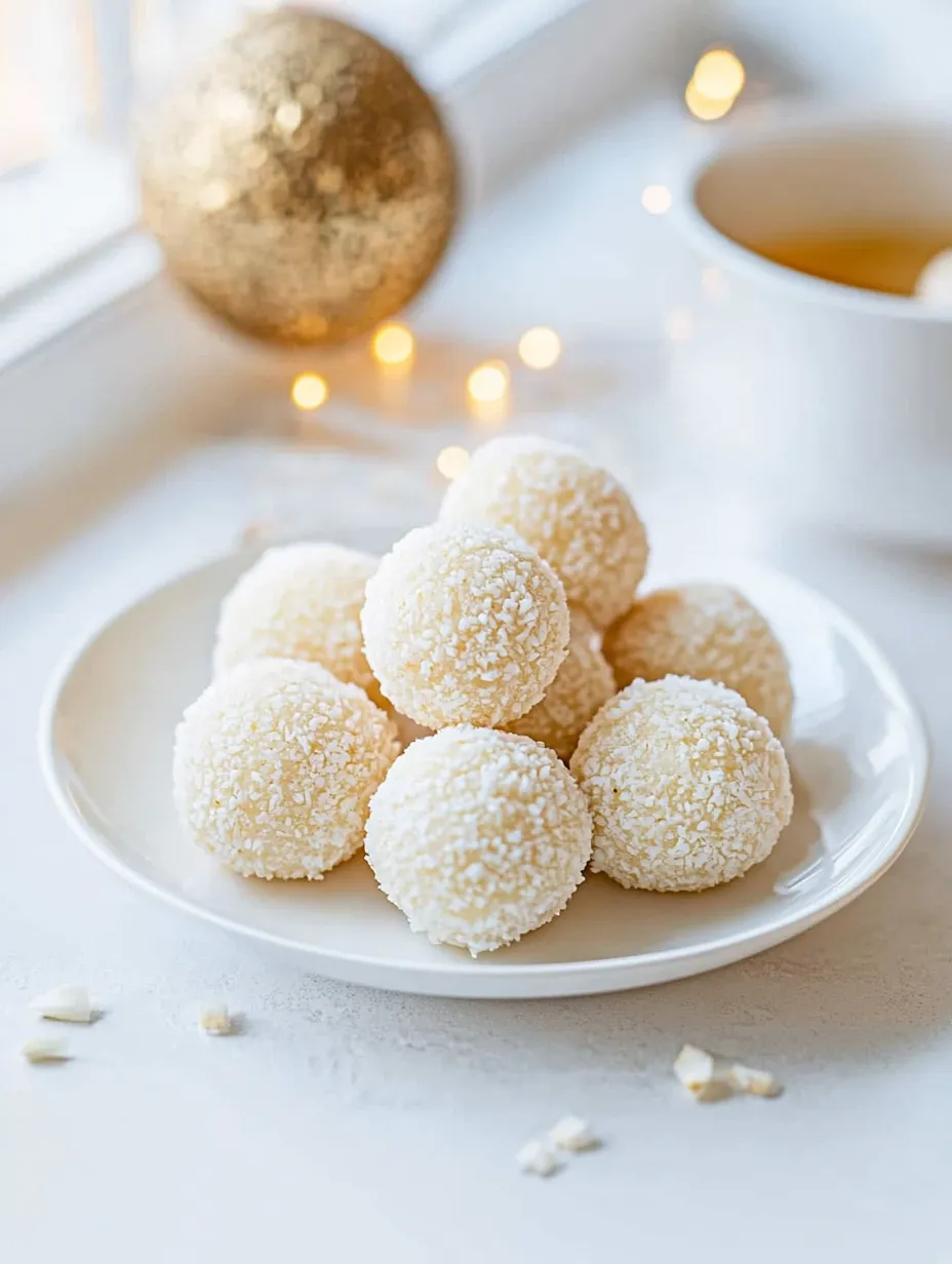 Assiette de bouchées maison coco Raffaello
