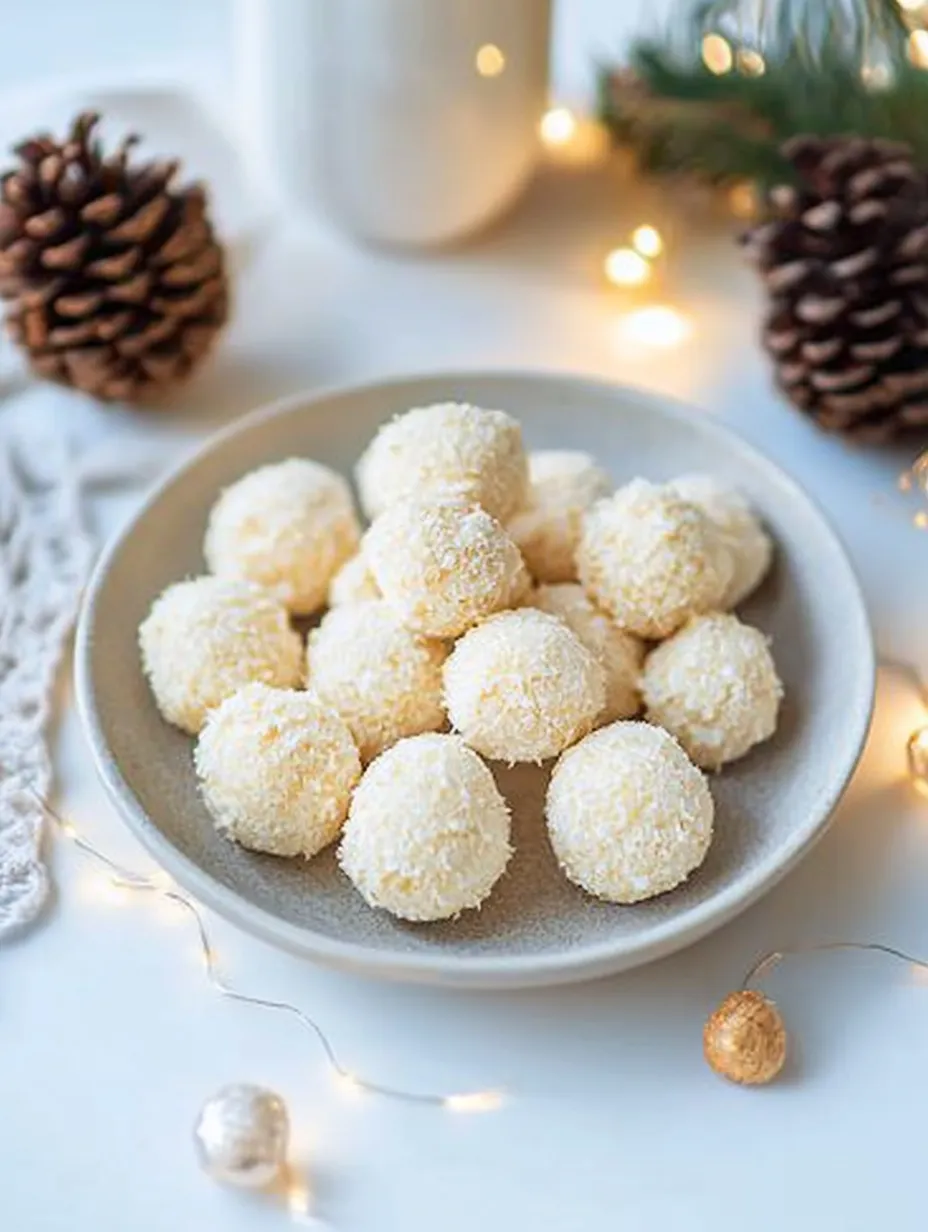 Une belle assiette de bouchées maison façon Raffaello