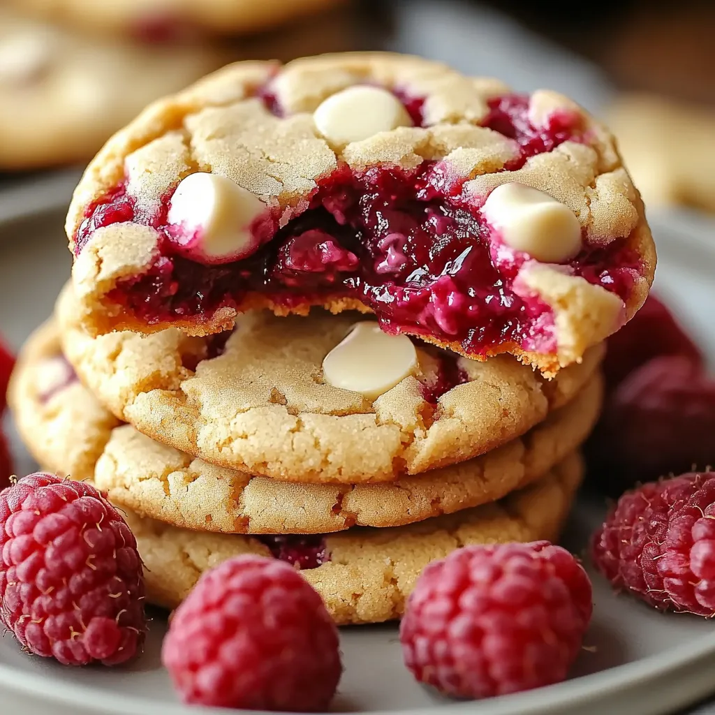 Cookies Fondants au Chocolat Blanc et Framboises