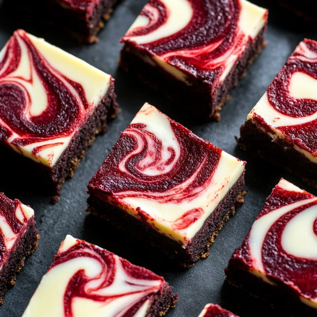 Recette facile de Brownies Cheesecake Rouge Velours