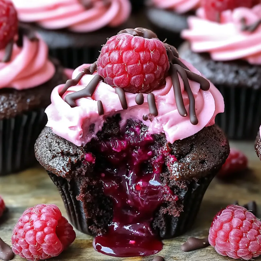 Petits Gâteaux Fondants Chocolat Framboise