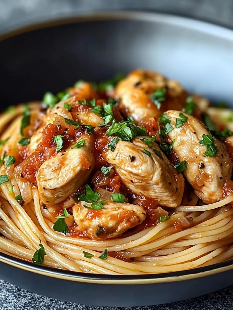 Recette de Spaghetti au Poulet Monterey Jack