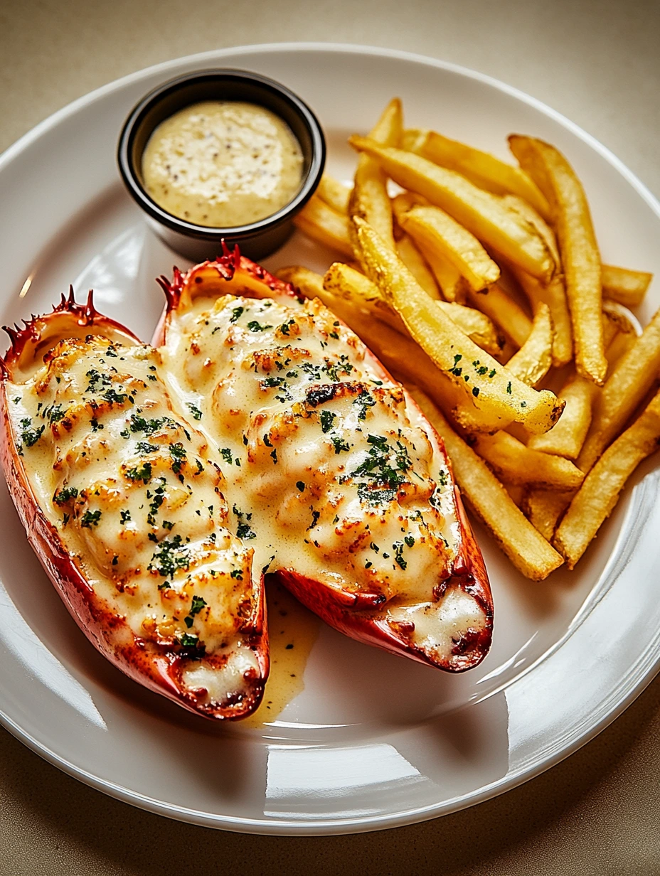 Homard Thermidor avec Frites, plat facile