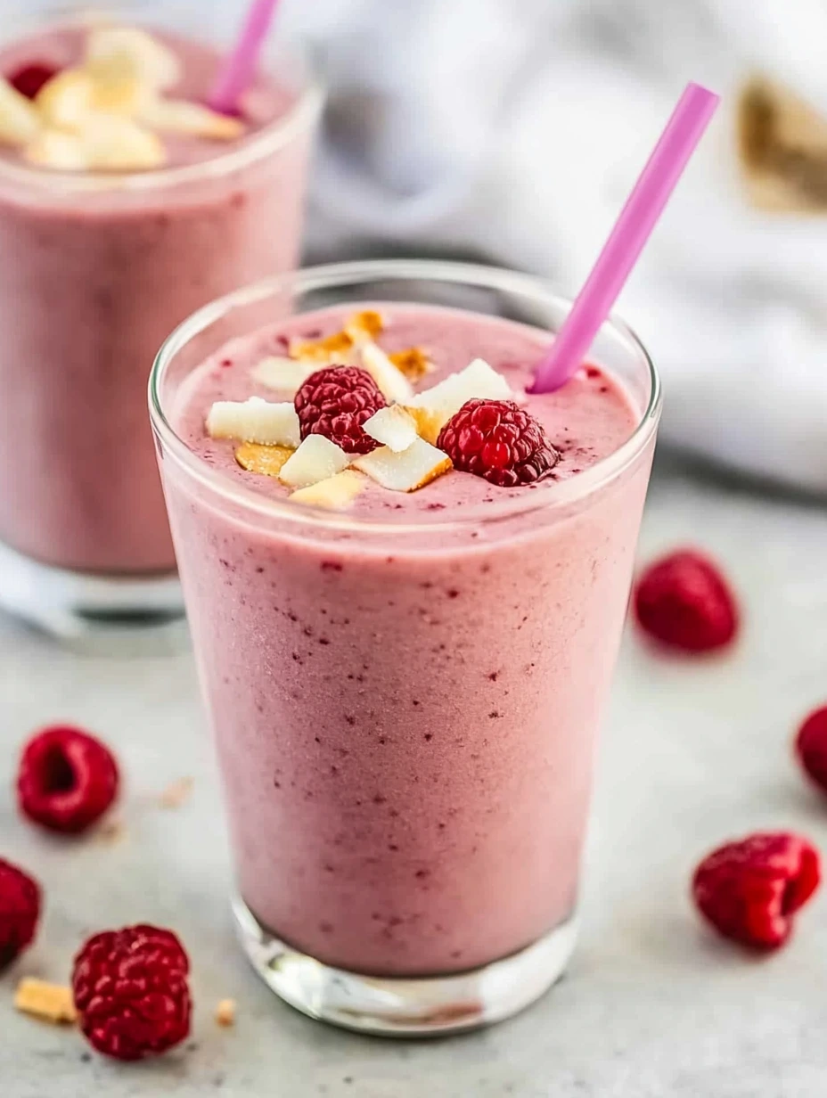 Boisson fraîche aux framboises