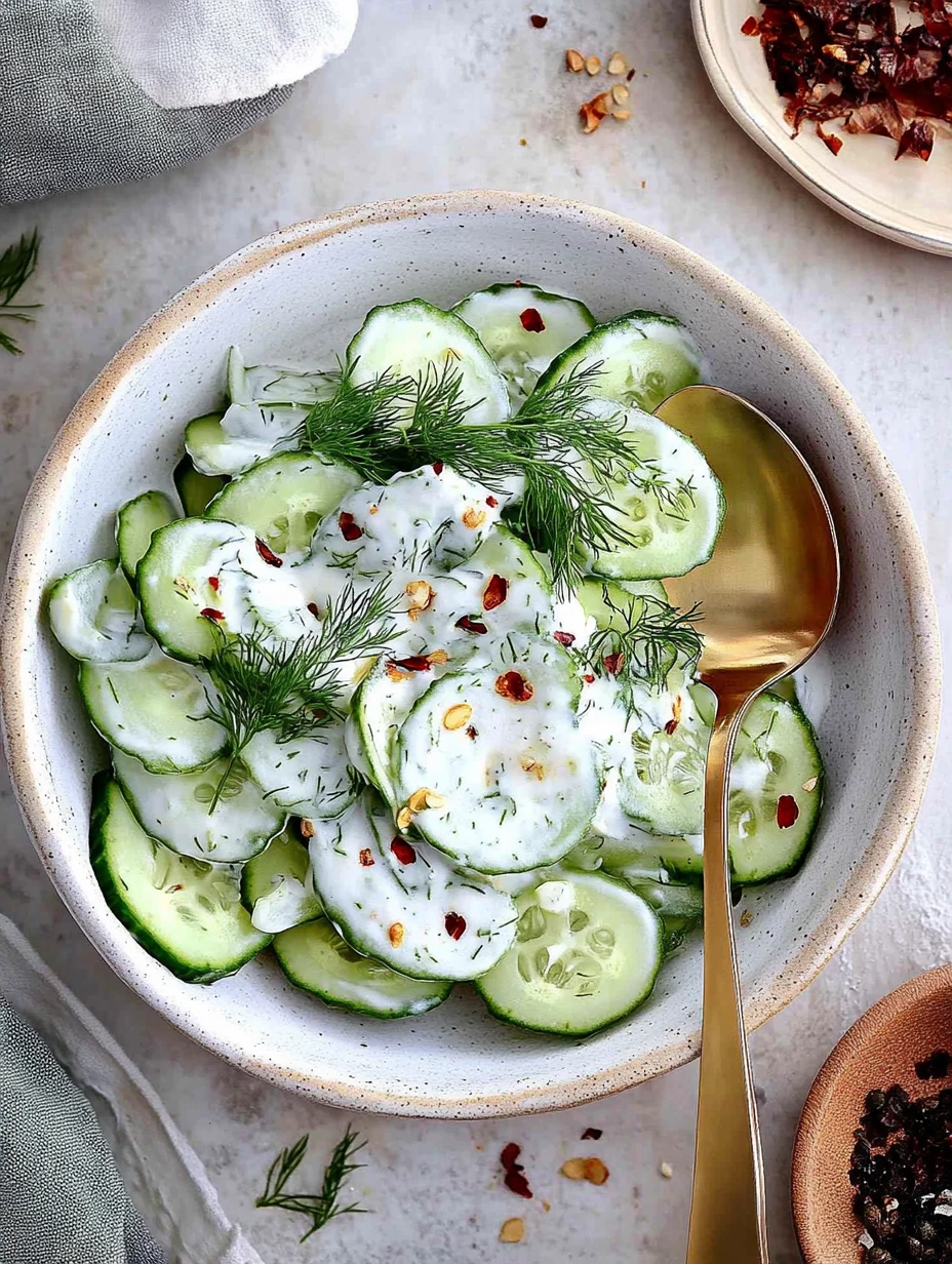 Salade facile concombre aneth