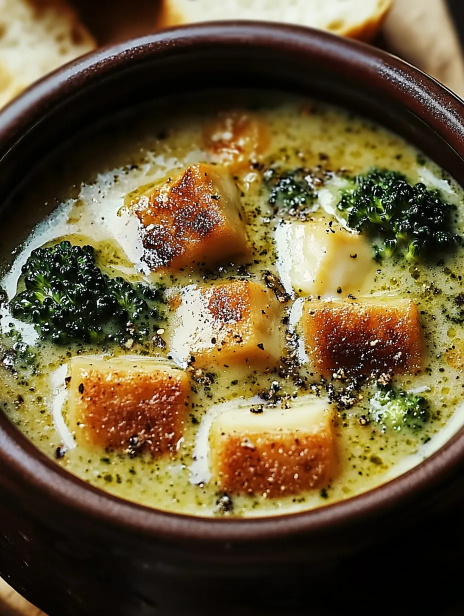 Soupe de Brocolis au Fromage