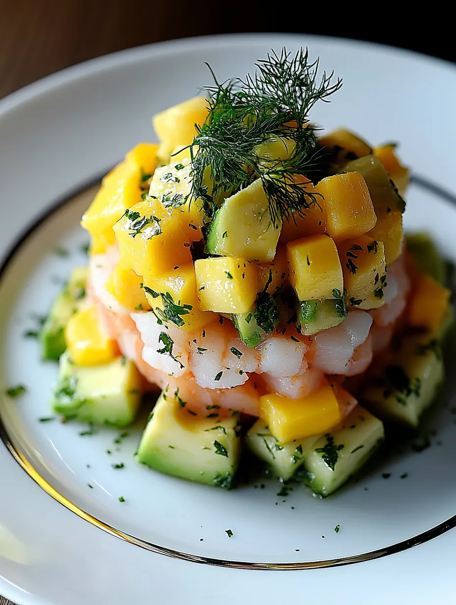 Un Bon Tartare Crevettes Avocat Mangue