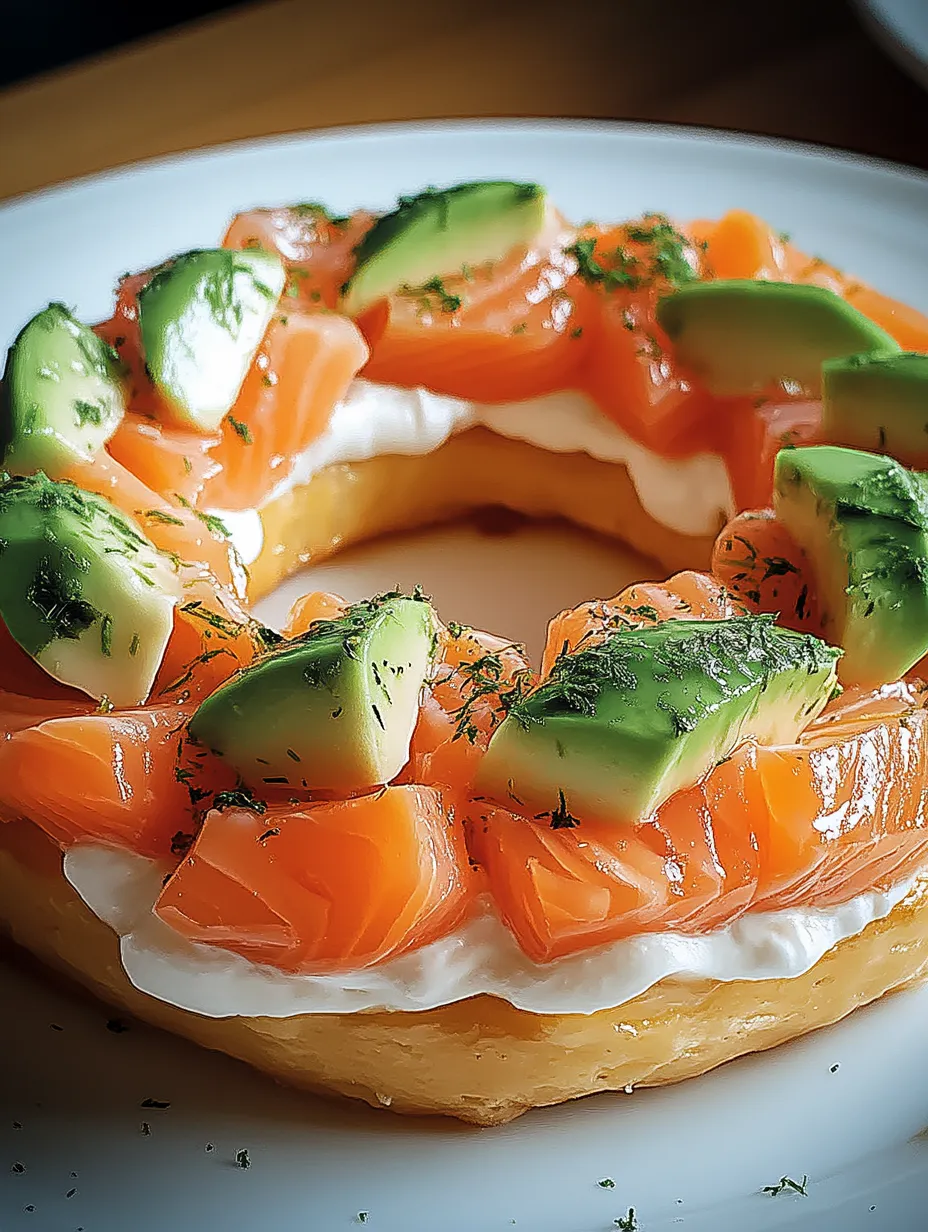 Paris-Brest au Saumon et Avocat