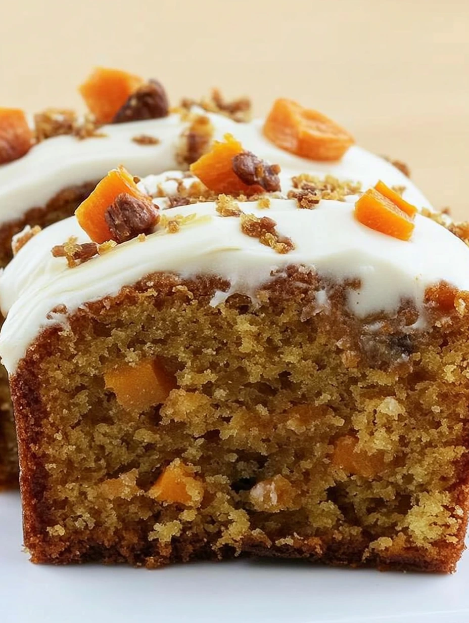 Part de gâteau à la carotte