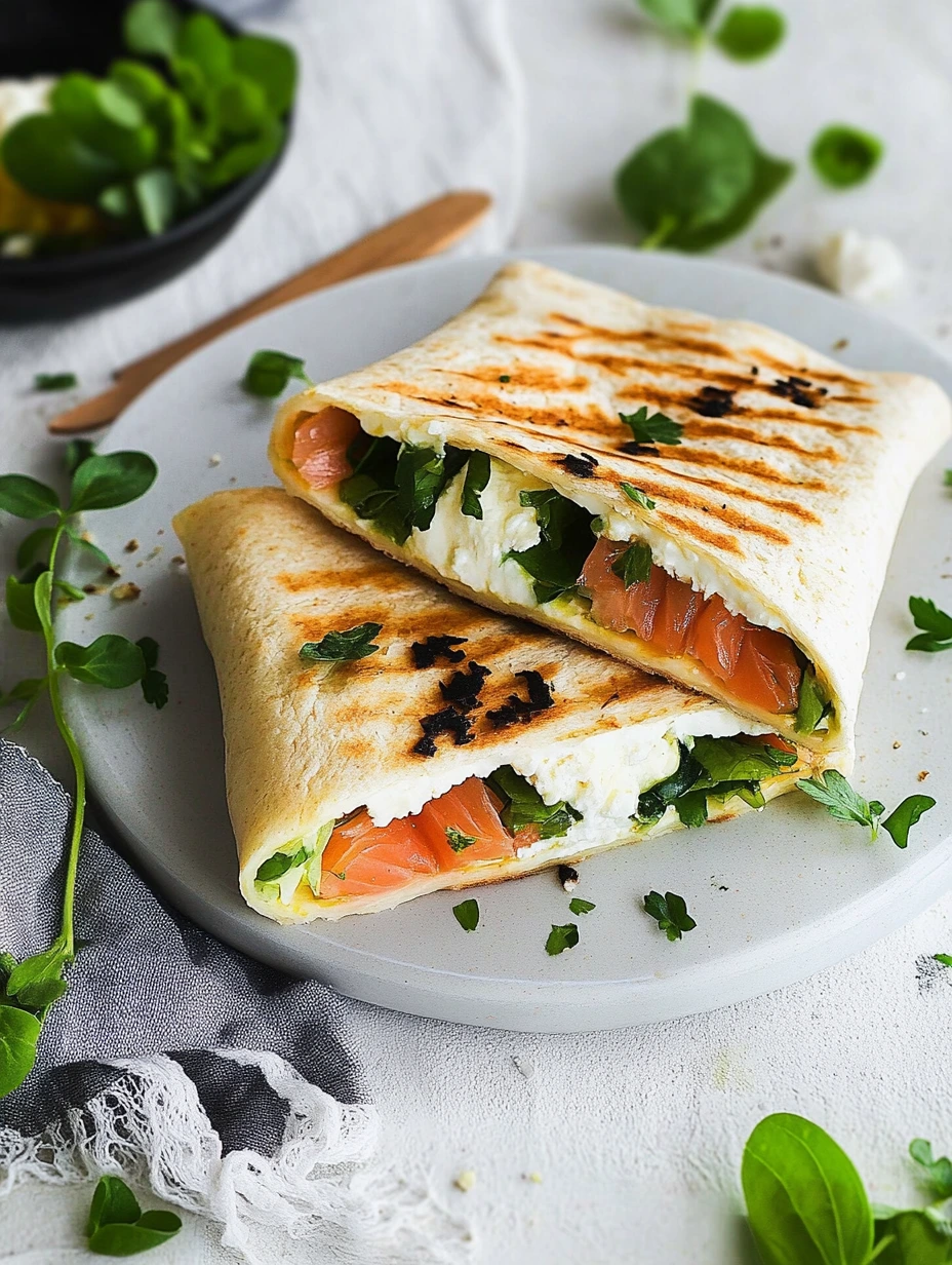 Wrap facile saumon et chèvre