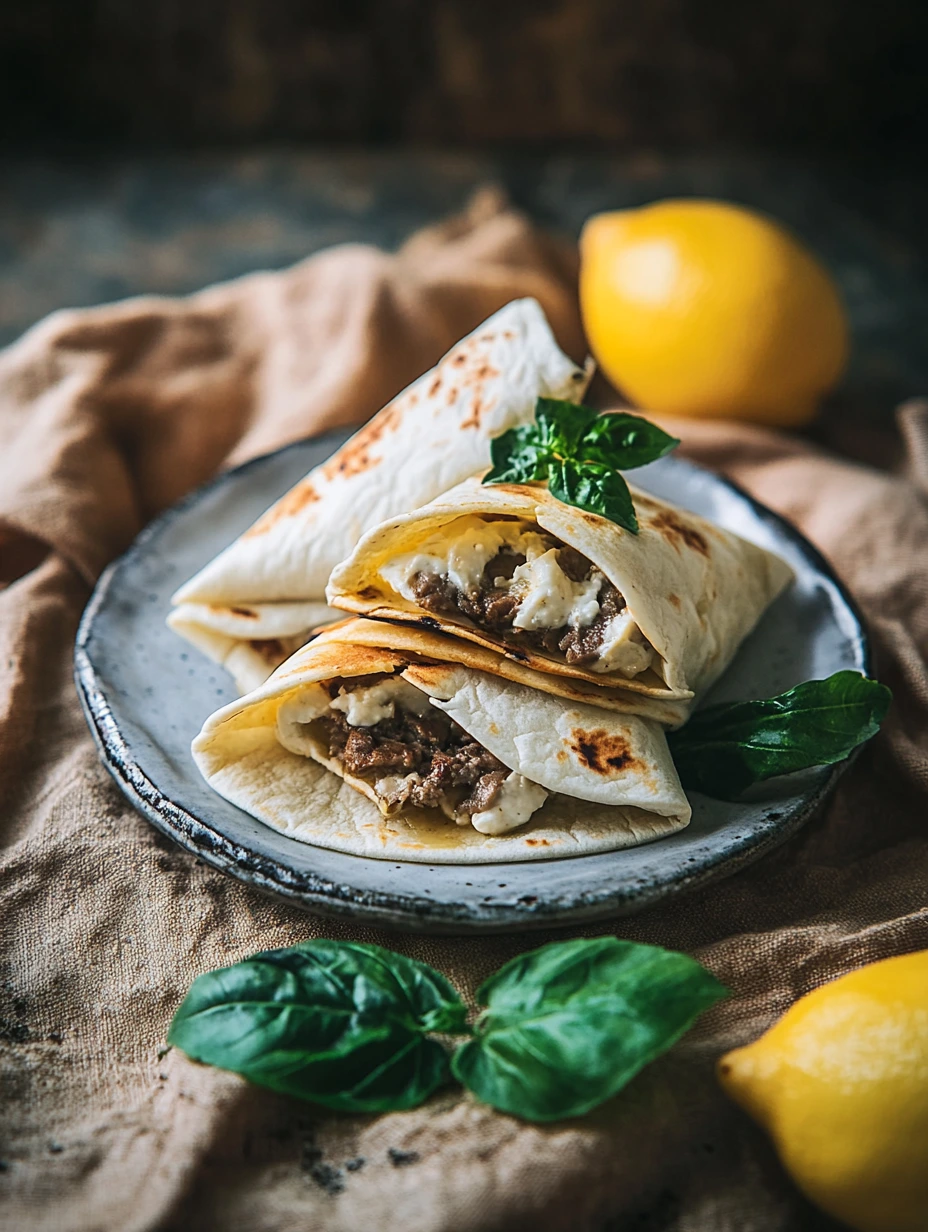 Tacos bœuf haché et Boursin, préparation rapide