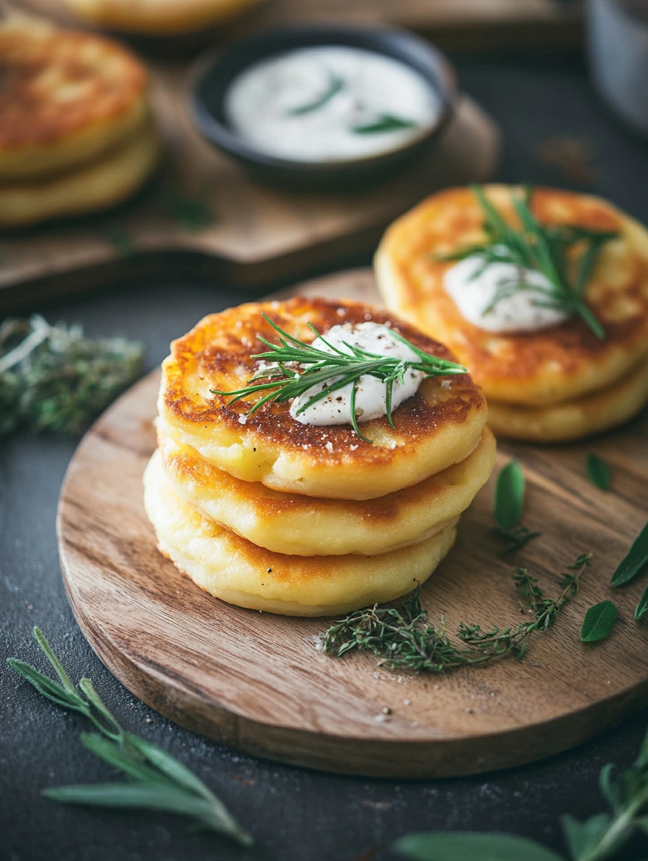 Blinis de pomme de terre, recette rapide