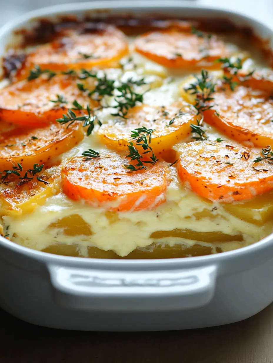 Une casserole de légumes et de fromage.