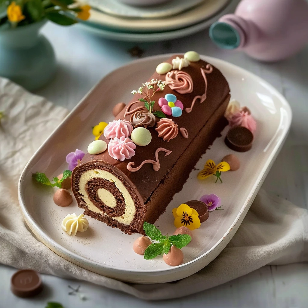 Roulé chocolaté gourmand