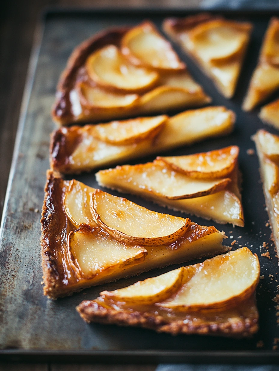 Tarte légère aux pommes caramélisées faite maison