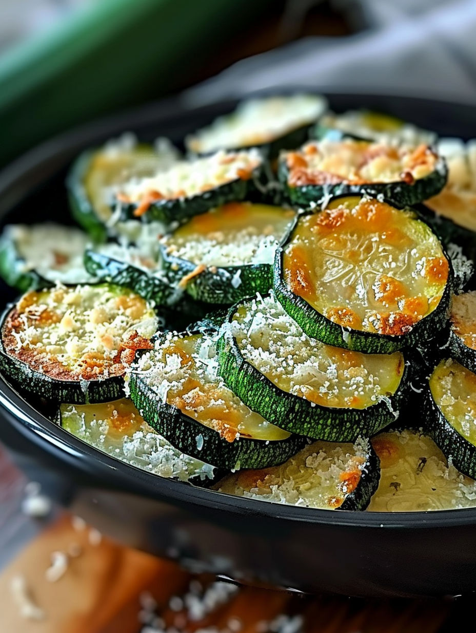 A bowl of zucchini with Parmesan cheese.