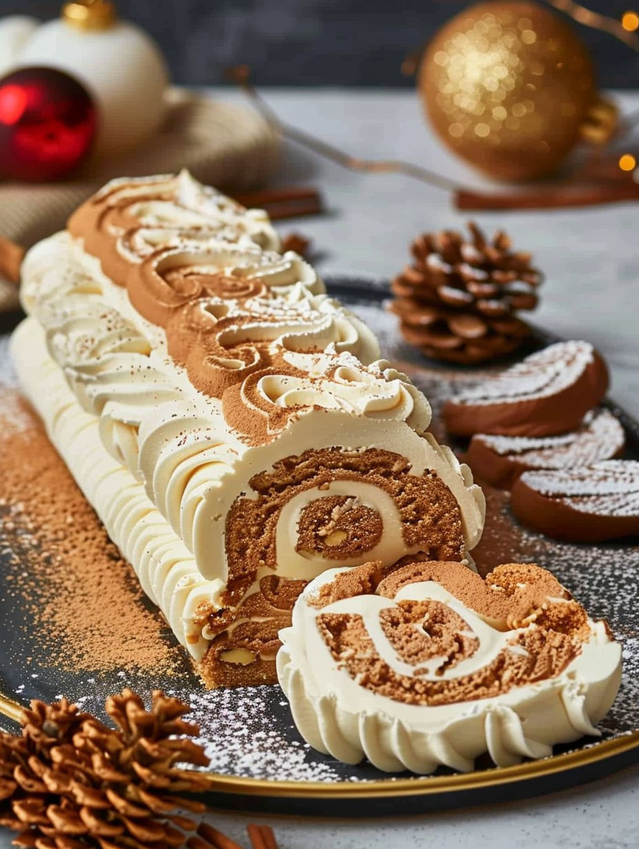 A cake with white frosting and chocolate sprinkles.