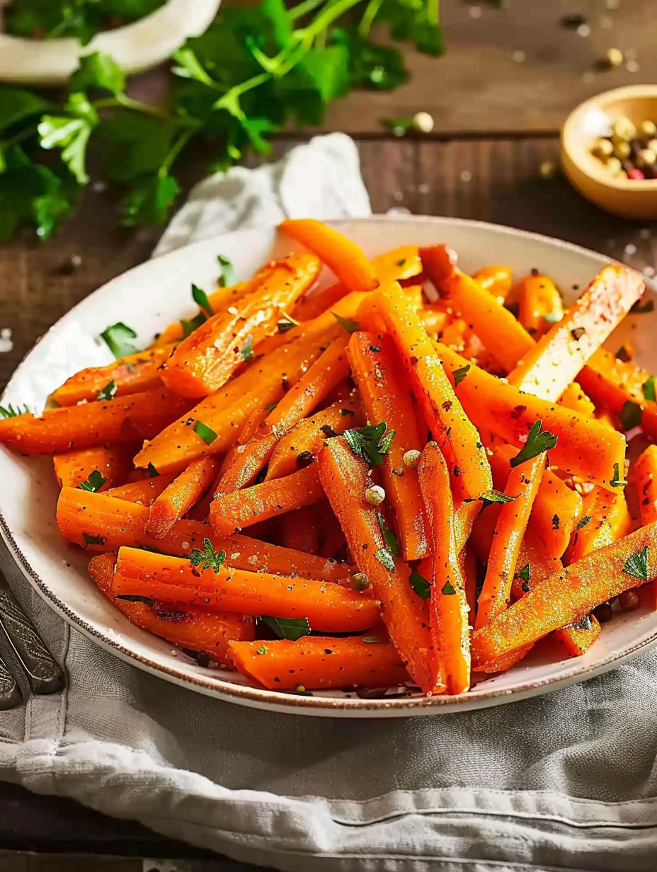 A bowl of carrots with cumin.