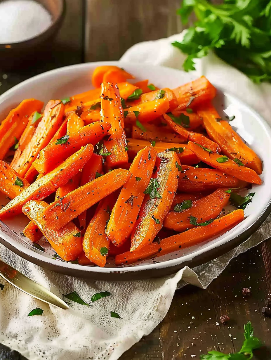 A bowl of carrots with cumin.