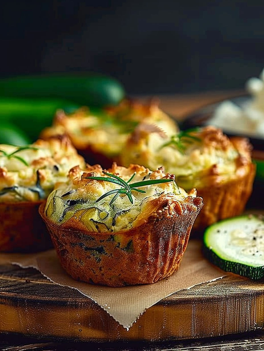 A plate of muffins with green toppings.