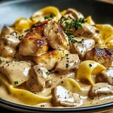 Recette de Poulet Stroganoff Crémeux Facile