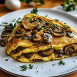 Omelette aux champignons