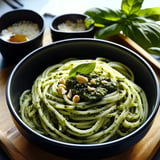 Spaghettis Pesto Courgettes