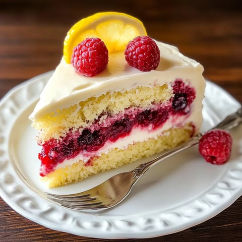 Gâteau Citron Framboise