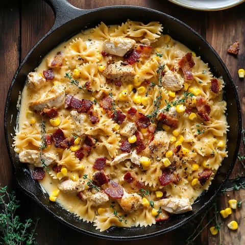 Poulet Crémeux au Maïs et Bacon