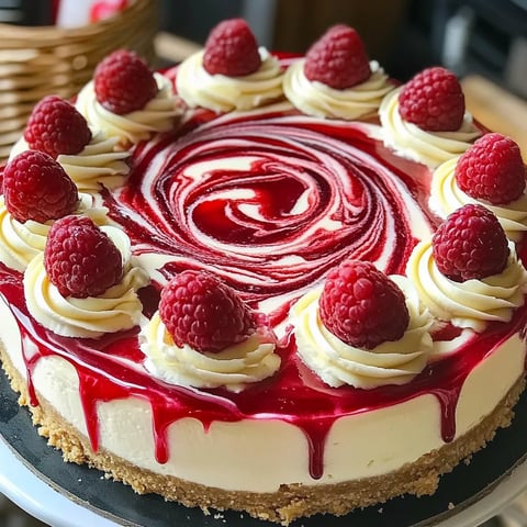Délicieux Cheesecake Chocolat Blanc Framboise