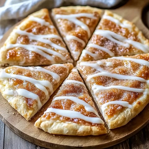 Pizza gourmande cannelle sucre