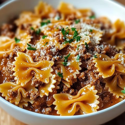 Pâtes Boeuf Fromage Sauce Ail et Beurre