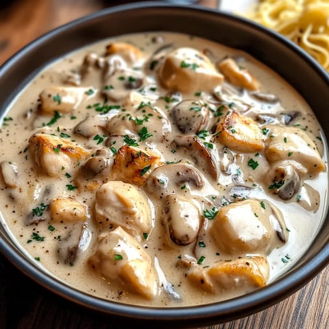 Champignons Poulet Savoureux