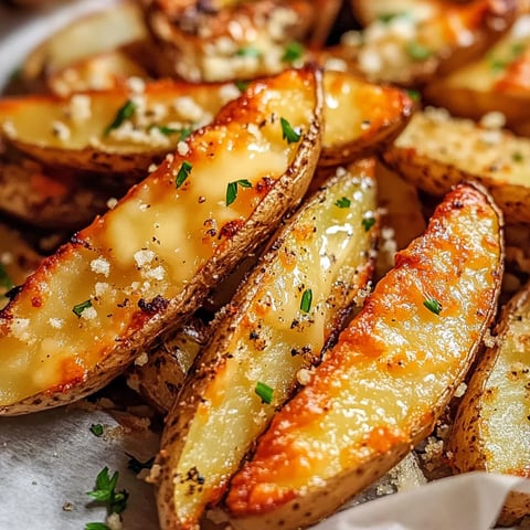Pommes de Terre Ail Parmesan au Four
