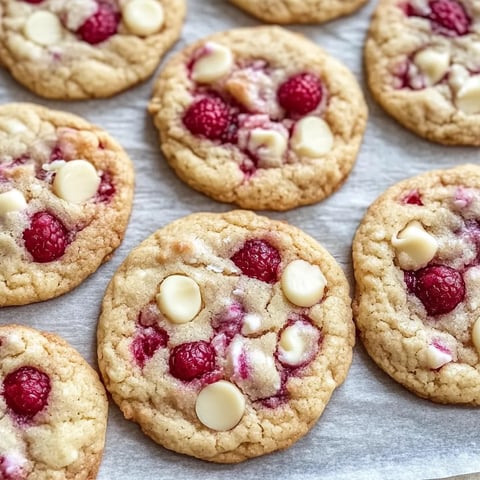 Cookies aux framboises et chocolat blanc