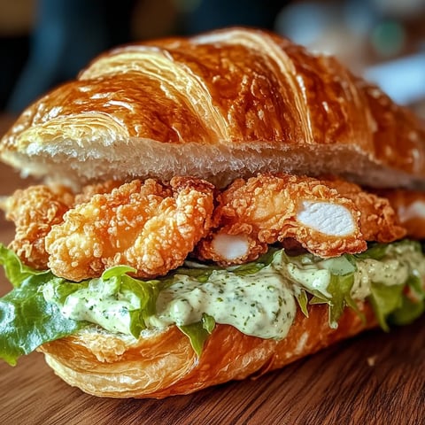 Sandwich Croissant Poulet Caesar