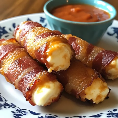 Bâtonnets Fromage enrobés Bacon