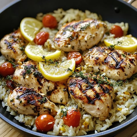 Savoureux Poulet Citron Riz