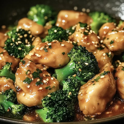 Poulet à l'Ail avec Brocoli et Épinards