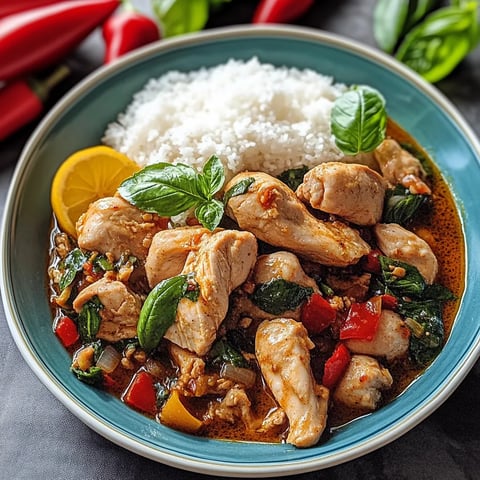 Poulet Basilic Thaïlandais