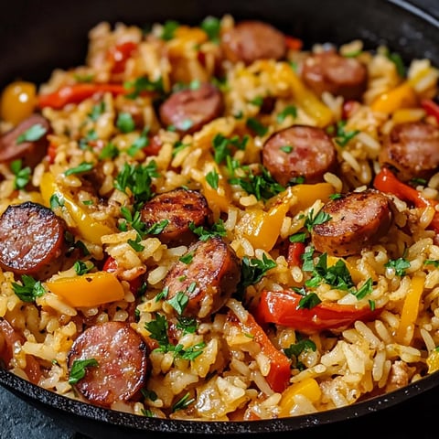POÊLÉE SAUCISSE RIZ