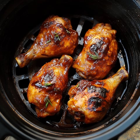 Poulet sauce grill fume