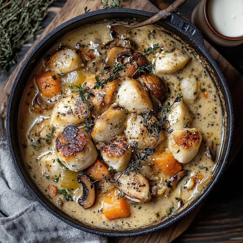 Blanquette de Saint-Jacques aux Champignons