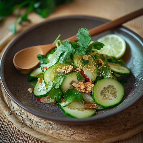 Salade de concombre façon Thaï