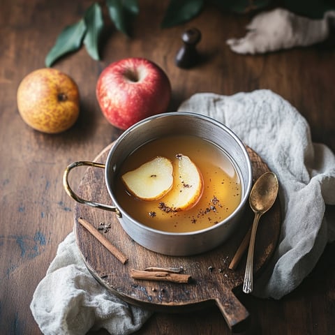 Jus de pomme chaud aux épices