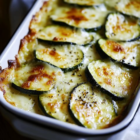 Courgettes aux trois fromages