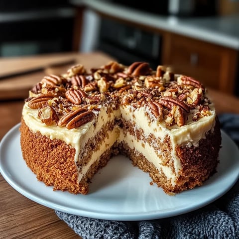 Une cake de noix de cajou est servie sur un plateau.
