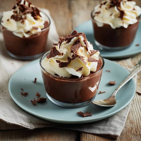 Crème dessert chocolat liégeois